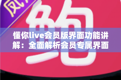 懂你live会员版界面功能讲解：全面解析会员专属界面与实用操作指南
