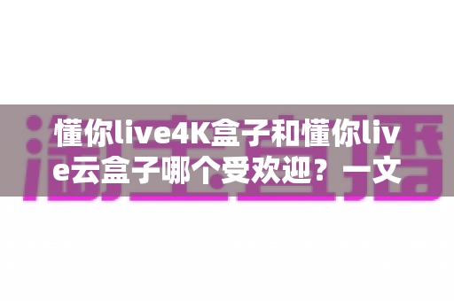 懂你live4K盒子和懂你live云盒子哪个受欢迎?一文看懂两款盒子的真实差距与选购指南 懂你live4K盒子和懂你live云盒子哪个受欢迎?一文看懂两款盒子的真实差距与选购指南