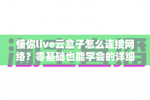 懂你live云盒子怎么连接网络？零基础也能学会的详细配置教程与避坑指南