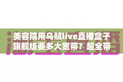 美容院用乌贼live直播盒子旗舰版要多大宽带?超全带宽配置与直播稳定性指南 美容院用乌贼live直播盒子旗舰版要多大宽带?超全带宽配置与直播稳定性指南