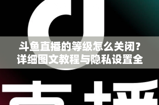 斗鱼直播的等级怎么关闭？详细图文教程与隐私设置全解析，轻松隐藏等级标识