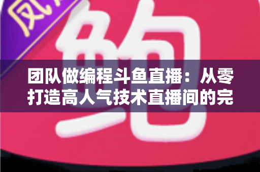 团队做编程斗鱼直播：从零打造高人气技术直播间的完整实战指南