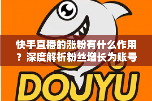快手直播的涨粉有什么作用？深度解析粉丝增长为账号带来的流量价值与商业变现机会