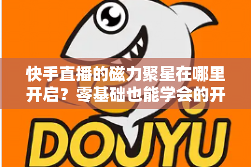 快手直播的磁力聚星在哪里开启？零基础也能学会的开通步骤与直播变现全攻略