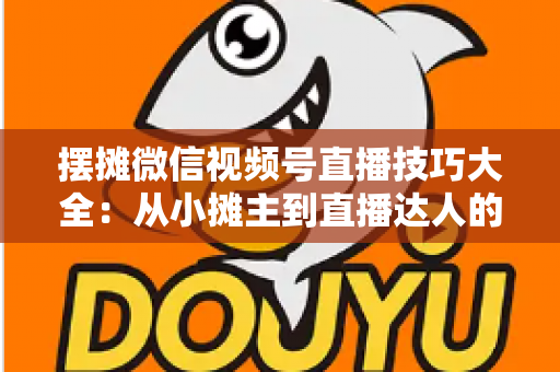 摆摊微信视频号直播技巧大全：从小摊主到直播达人的实战指南