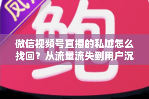 微信视频号直播的私域怎么找回？从流量流失到用户沉淀的全链路解决方案