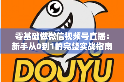 零基础做微信视频号直播：新手从0到1的完整实战指南
