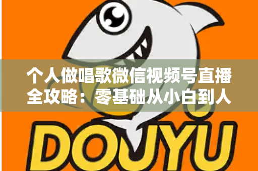 个人做唱歌微信视频号直播全攻略：零基础从小白到人气主播的实战秘籍