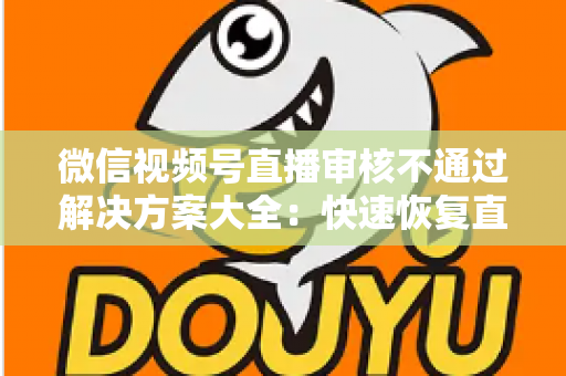微信视频号直播审核不通过解决方案大全：快速恢复直播权限的实战指南