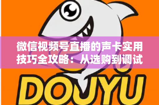 微信视频号直播的声卡实用技巧全攻略:从选购到调试,打造专业级直播音质 微信视频号直播的声卡实用技巧全攻略:从选购到调试,打造专业级直播音质