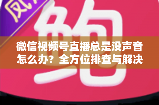 微信视频号直播总是没声音怎么办?全方位排查与解决指南 微信视频号直播总是没声音怎么办?全方位排查与解决指南