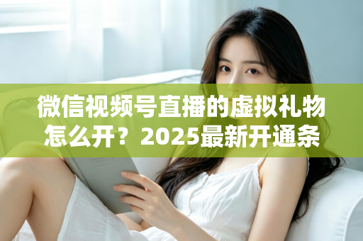 微信视频号直播的虚拟礼物怎么开？2025最新开通条件、详细步骤与变现攻略一文讲透