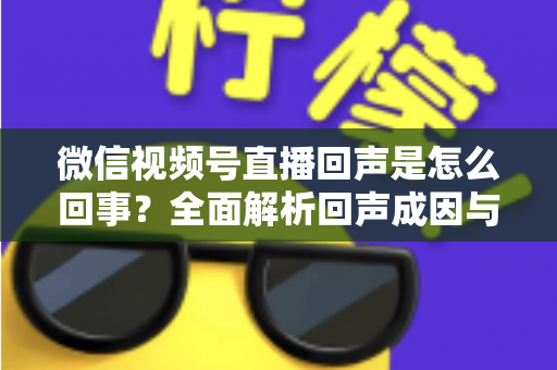 微信视频号直播回声是怎么回事?全面解析回声成因与实用解决方法指南 微信视频号直播回声是怎么回事?全面解析回声成因与实用解决方法指南