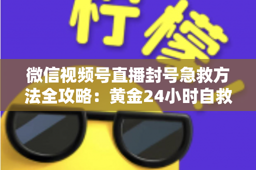 微信视频号直播封号急救方法全攻略:黄金24小时自救指南,助你快速恢复直播权限 微信视频号直播封号急救方法全攻略:黄金24小时自救指南,助你快速恢复直播权限