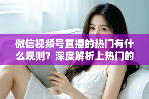 微信视频号直播的热门有什么规则？深度解析上热门的算法逻辑与实战运营指南