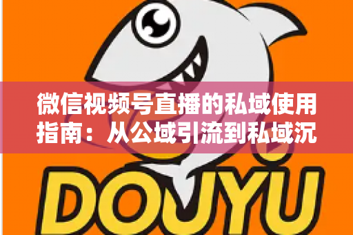 微信视频号直播的私域使用指南：从公域引流到私域沉淀的全链路实战方案